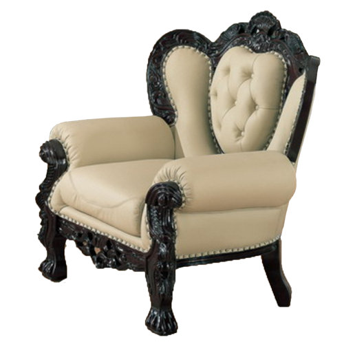 Astoria Grand Benkelman Leather Armchair Wayfair